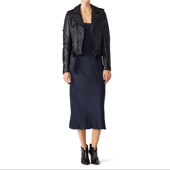 The Kooples Black Leather Jacket - Picture 3 of 12